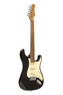 Stagg Electric guitar series 55 with solid paulownia body - Black