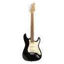 Stagg Electric guitar series 55 with solid paulownia body - Black