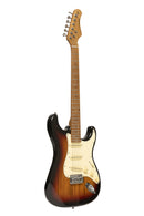 Stagg Electric guitar series 55 with solid paulownia body - Sunburst