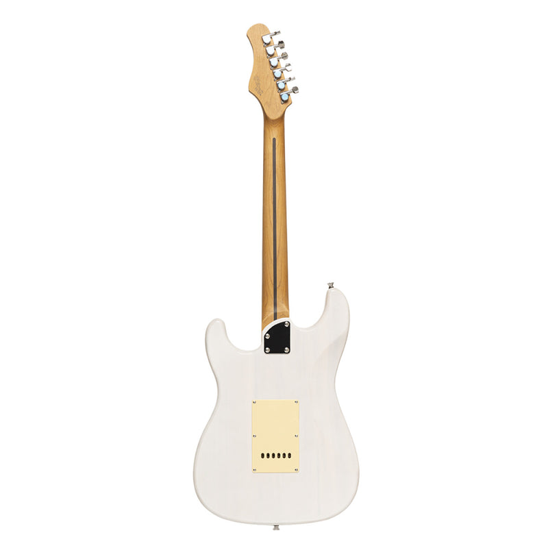 Stagg Electric guitar series 55 with solid paulownia body - White