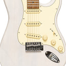 Stagg Electric guitar series 55 with solid paulownia body - White