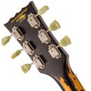 Vintage V100 Icon Electric Guitar ~ Distressed Black Over Sunburst