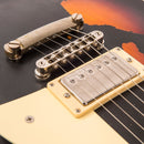 Vintage V100 Icon Electric Guitar ~ Distressed Black Over Sunburst