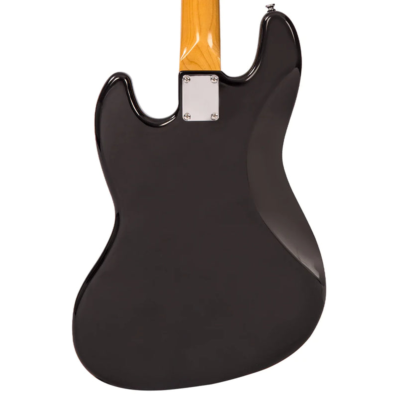 Vintage V49 Coaster Series Bass Guitar Pack ~ Gloss Black