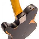 Vintage V62 Icon Electric Guitar ~ Distressed Black