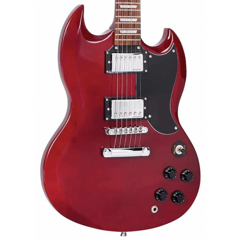 Vintage V69 Coaster Series Electric Guitar Pack ~ Cherry Red