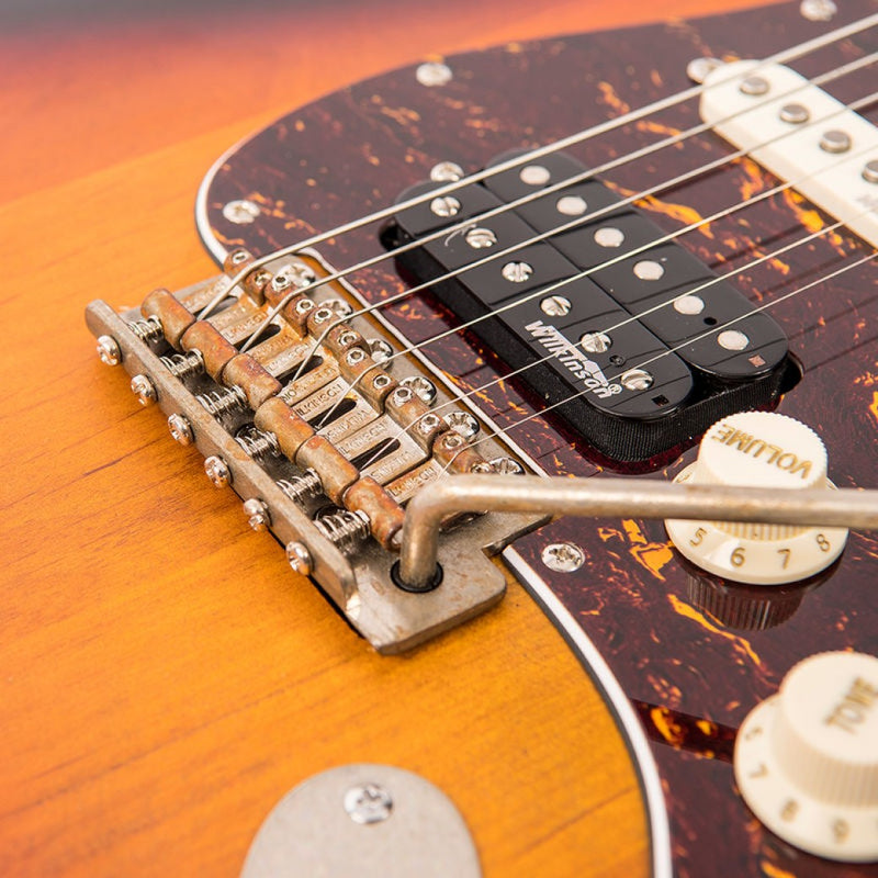 Vintage V6H Icon Electric Guitar ~ Distressed Tobacco Sunburst