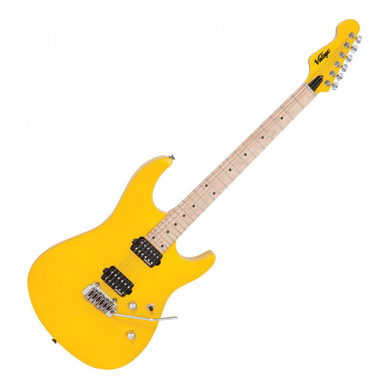 Vintage V6M24 Reissued Electric Guitar ~ Daytona Yellow