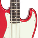 Vintage VJ74 Reissued Bass Guitar ~ Candy Apple Red