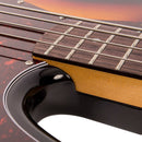 Vintage VJ74 Reissued Bass ~ Sunset Sunburst