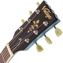 Vintage VS6 Reissued ~ Vibrola Tailpiece ~ Gun Hill Blue