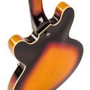 Vintage VSA500 Reissued Semi Acoustic Guitar ~ Sunburst