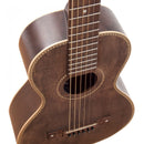 Vintage 'VIATOR' Paul Brett Electro-Acoustic Travel Guitar ~ Antiqued