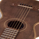Vintage 'VIATOR' Paul Brett Electro-Acoustic Travel Guitar ~ Antiqued