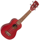 Laka Acoustic Ukulele & Bag ~ Soprano ~ Red