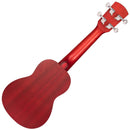 Laka Acoustic Ukulele & Bag ~ Soprano ~ Red