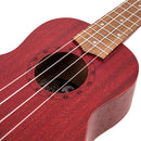 Laka Acoustic Ukulele & Bag ~ Soprano ~ Red