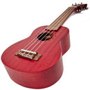 Laka Acoustic Ukulele & Bag ~ Soprano ~ Red