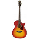 Aria Electro-Acoustic Guitar - ARIA 101CE - Matte Cherry Sunburst
