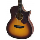 Aria Electro-Acoustic Guitar - ARIA 101CE - Matte Tobacco Sunburst