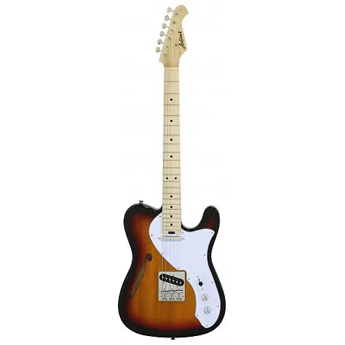 Aria Electric Guitar - 615 TL 3TS - 6 String Thinline Telecaster - 3 Tone Sunburst