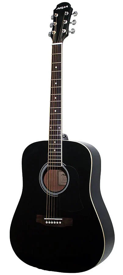 Aria Acoustic Guitar - AW 15 BK - Black