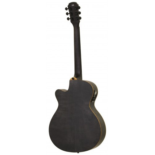 Aria Electro-Acoustic Guitar - FET F2 - Stained Black