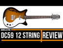 Danelectro '59 12 String Guitar with F-Hole ~ Cherry Sunburst