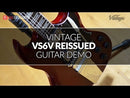 Vintage VS6 Reissued Electric Guitar ~ Natural Mahogany