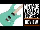 Vintage V6M24 Reissued Electric Guitar ~ Ventura Green