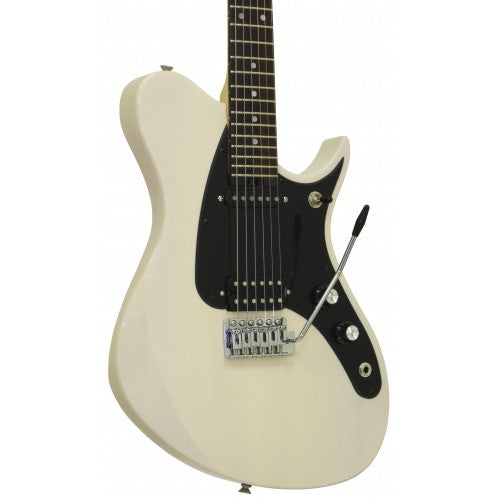 Aria Electric Guitar - JET 1 - See-through Vintage White