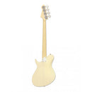 Aria Bass Guitar - JET B - See-Through Vintage White