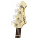 Aria Bass Guitar - JET B - See-Through Vintage White