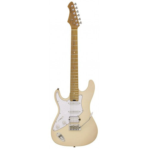 Aria Electric Guitar - 714 JH Fullerton - Marble White