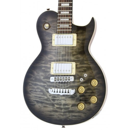 Aria Electric Guitar - PE 480 - See-Through Black Burst