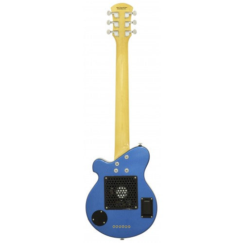 Aria Electric Guitar - PGG 200PL Portable Guitar - Blue Paisley