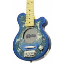 Aria Electric Guitar - PGG 200PL Portable Guitar - Blue Paisley