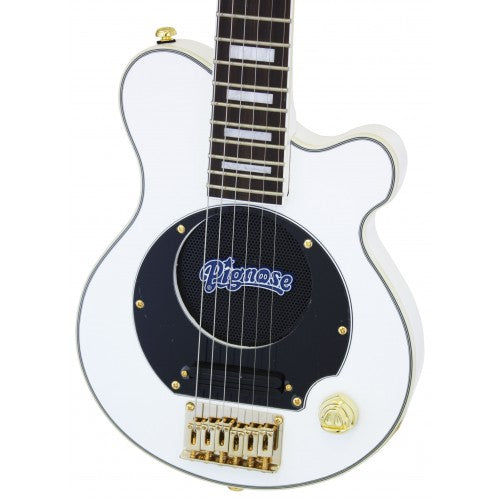 Aria Electric Guitar - PGG 259 Portable Guitar - White