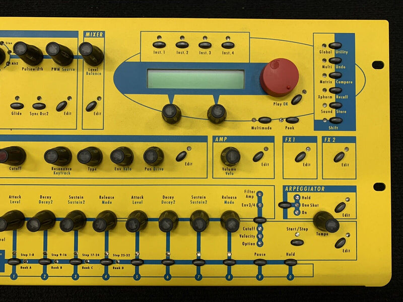 RARE Waldorf Q Desktop Yellow Analogue Synthesiser Synth