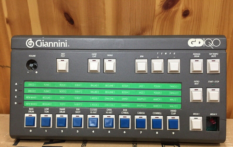 RARE Vintage 1986 Giannini GD-1000 Drum Machine Made In Brazil