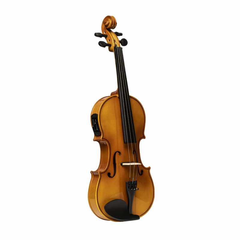 Stagg 4/4 solid maple electric acoustic violin with soft case